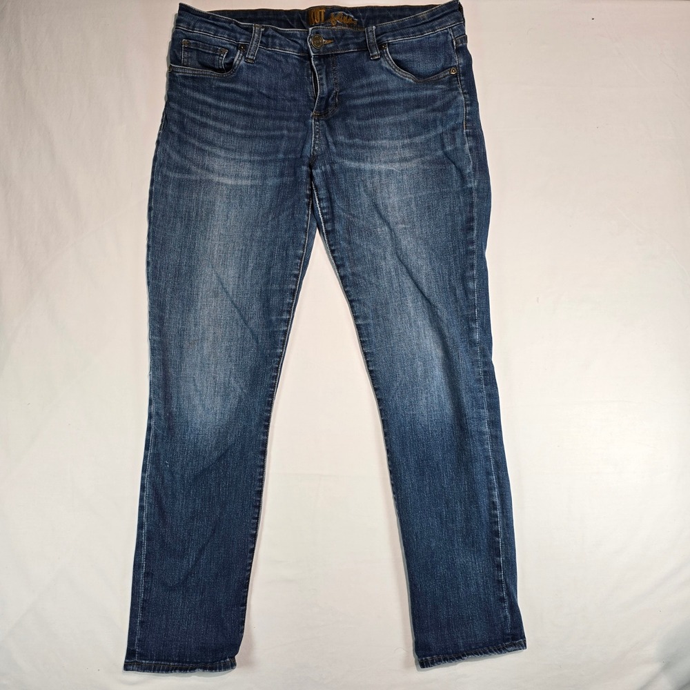 Kut from the Kloth Diana Skinny Jeans Medium Wash Blue Denim Womens 8 KP9065MA2